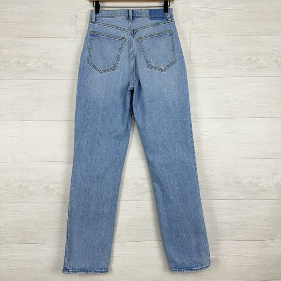 Abercrombie & Fitch Jeans 27 Curve Love 90s Straight Ultra High Rise Split Hem - Picture 5 of 16